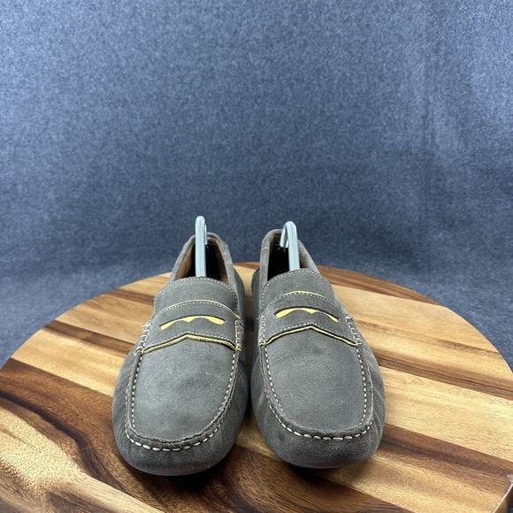 GH Bass & Co Shoes Mens 10M Monte Slip On Green Suede Penny Loafer Derby main image 7